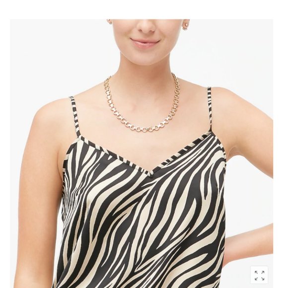 🌟HP🌟J. Crew Zebra V-Neck Cami - Picture 2 of 4